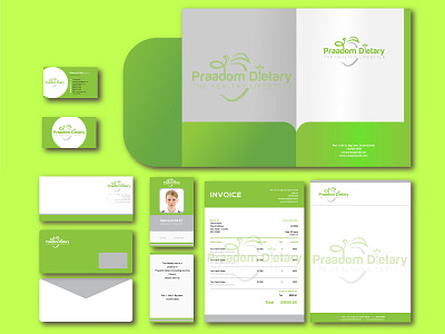 Praadom Dietary Logo | Stationery Design | Brand Identity