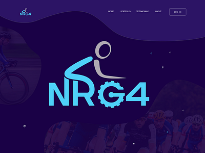 NRG4 cycling  Logo(Logo Design with UI UX )