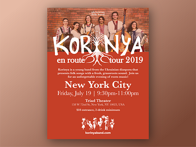 Korinya Tour Poster branding design illustration poster poster design print typography