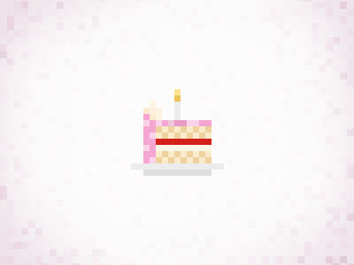 Pixel cake birthday cake girly pic pink pixel pixelart pixelated pixelified sweet yum yummy