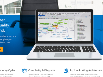 Something's cooking .net app atomic duo developer development icons laptop metro ui product page programming slider