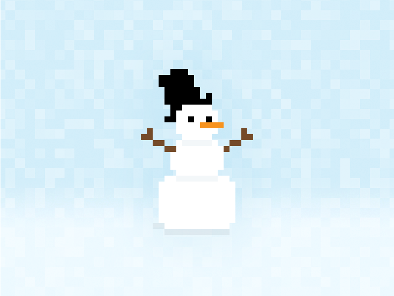 Pixelman 2013 merry card christmas pixel pixelified pixelated pic pixelart snowman
