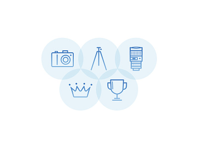ViewBug icons blue contest crown glyph icon lens minimalism photography simple trophy