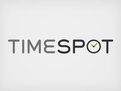 TimeSpot logo application clock icon identity logo software symbol time timespot watch