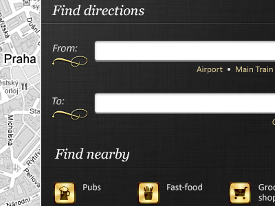 Find... apartment gold google maps icons location luxurious map patterns prague silver slicktouch venues