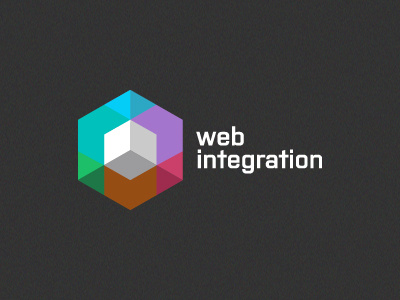 Web Integration colourful colours cube identity integration integrator logo shades square symbol w3i web web integration