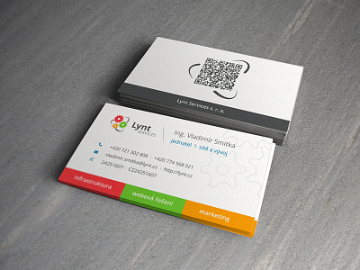 Lynt Business Card brand brand identity branding business card concept corporate identity logo print qr code stationary