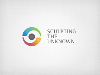 Sculpting the Unknown artist brand branding colorful concept gradient icon idea identity logo personal rainbow rotis sculpter symbol