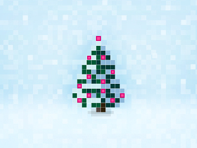 Merry piXmas! 2012 card christmas merry pic pixel pixelart pixelated pixelified