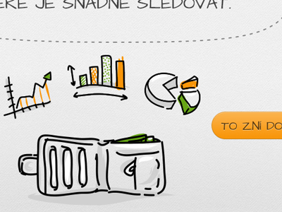Sneaky slideshow bubble button chart doodle drawings graph green hand drawn orange presentation preview product sketch slideshow speach bubble speech bubble teaser wallet website