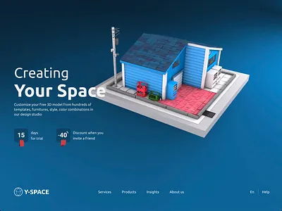 Create Furniture and Interior 3D 3d motion graphics ui uigraphic