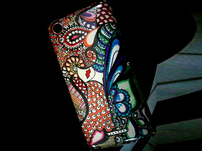 DIY Phone Cover Doodle art artwork clean colorful colors conceptart conceptual design diy doodleart mandala mandala art manual illustration