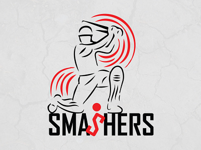 Smashers Logo corporate cricket cricket logo smashers team logo