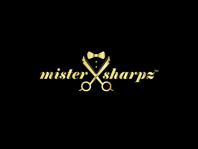 Man's Grooming Brand - mistersharpz branding fashion brand grooming logo typography