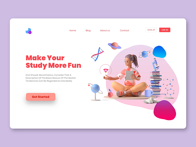 Landing Page graphic design ui