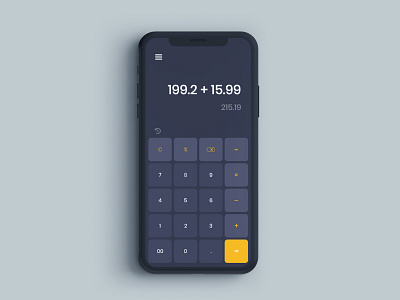 Calculator app graphic design ui ux