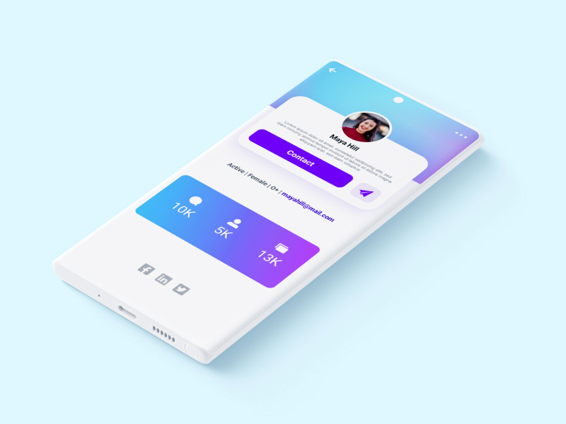 User Profile by KOWSAR MAMUN on Dribbble