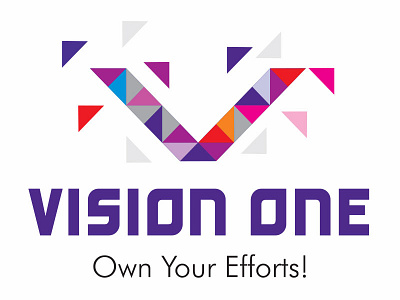 Vision One Logo branding design interaction logo type typography ui ux