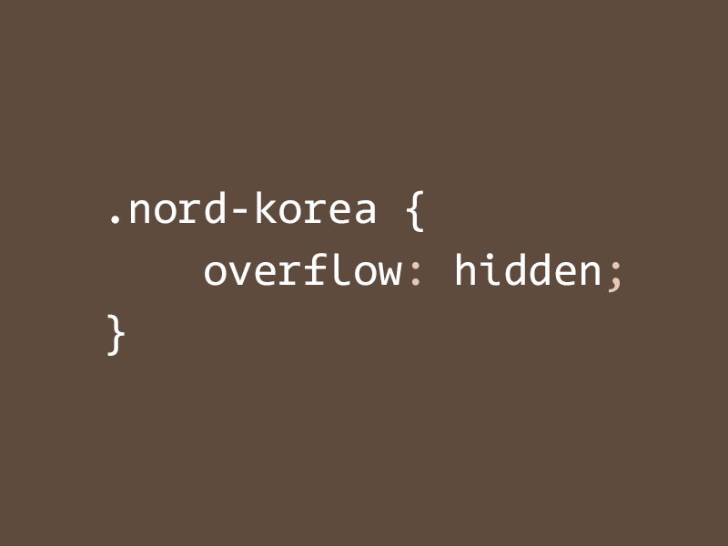 .nord-korea css html pun flat
