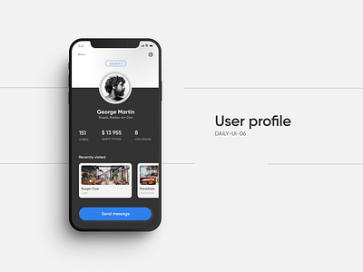 Profile page profile profile design profile page user user profile