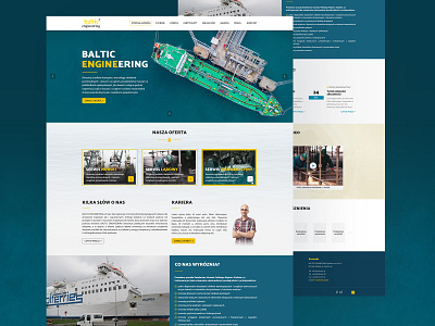 Baltic concept sea sea webdesign sea website ship ship page ship service shipowner