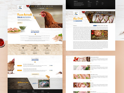 Res-Drob layout meat layout meat products meat website poultry plant webdesign website