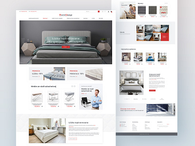 Dormi Design beds concept ecommerce furniture furniture design furniture webdesign layout mattresses web design