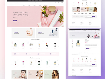 LaGlam beauty body products cosmetics creams design ecommerce hair products layout makeup perfume presta shop spa web design webdesign