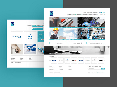 Producer of IT solutions flat design it website technology website concept website software