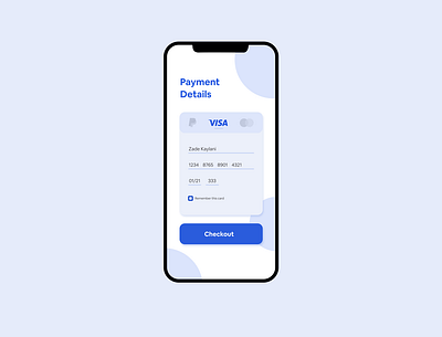 Credit Card Checkout Form [DailyUI 002] 100daychallenge dailyui dailyui 002 design mockup ui uidesign uiux ux