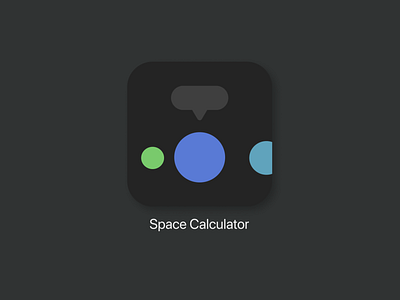 Space Calculator App Icon [DailyUI 005] 100daychallenge app branding daily ui 005 dailyui design icon logo ui uidesign uiux ux