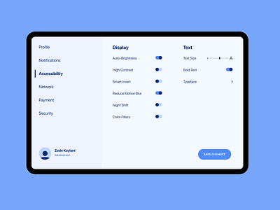 Settings Page [Daily UI 007]