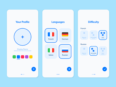 Onboarding experience for a language learning app [Daily UI 023] 100daychallenge daily ui dailyui design figma language onboard onboarding onboarding screen onboarding screens onboarding ui ui uidesign uiux ux vector