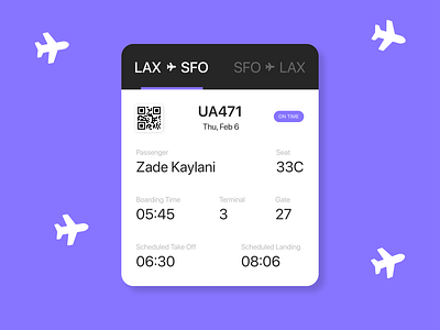 Boarding Pass [Daily UI 024]