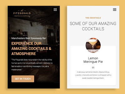 The Fitzgerald Speakeasy Bar - Responsive