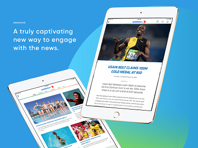 Rio 2016 with Apple News animation interface iphone mobile olympics product prototyping rio2016 ui ux