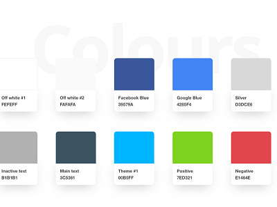 UI Colour Palette