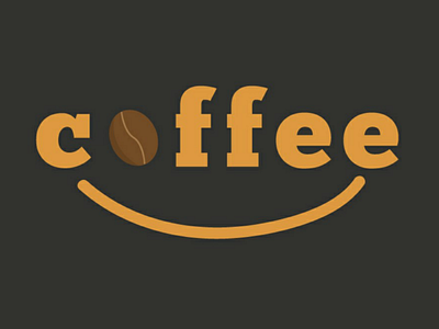 Smile Coffee logo coffee logo coffee smile logo drink logo modern logo simple logo smile logo