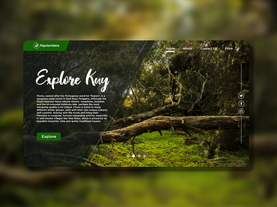 travel landing page