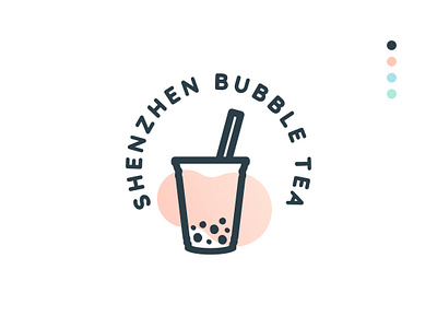 Shenzhen Bubble Tea - Logo Challenge branding challenge logo logo design logocore shenzhen bubble tea