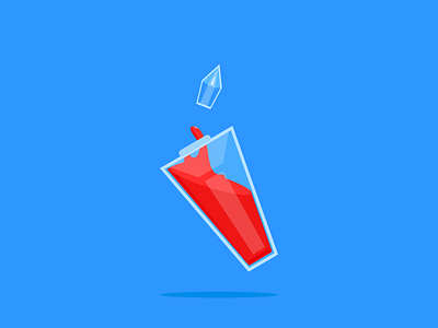 The Sorcerer's Saturday Drink design flat icon illustration illustrator logo magical potions vector wizard