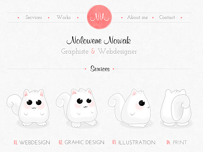 My new Portfolio character cute portfolio services webdesign