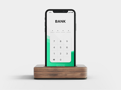 Bank Login app clean design ios login mobile modern pin ux