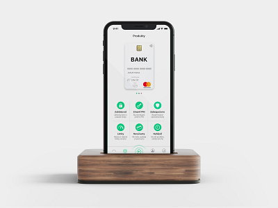 Bank Card app card design ios mobile modern ux