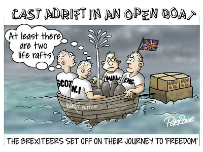 Cartton about Brexit cartoons humour illustration