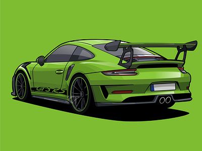 Porsche 911 GT3 RS illustration