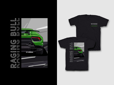 Raging Bull Automotive T-Shirt Design automotive automotive design car cars design graphic design illustration t shirt t shirt design tshirt tshirt design vector vehicle vehicles