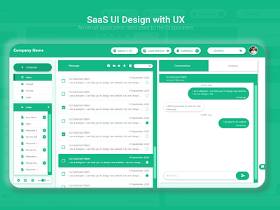 UX UI Design (SaaS) for a company