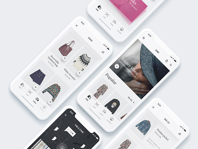 Shopping App UI adobe xd app design figma ui ux