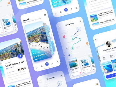 Travel App UI adobe xd design ui ux